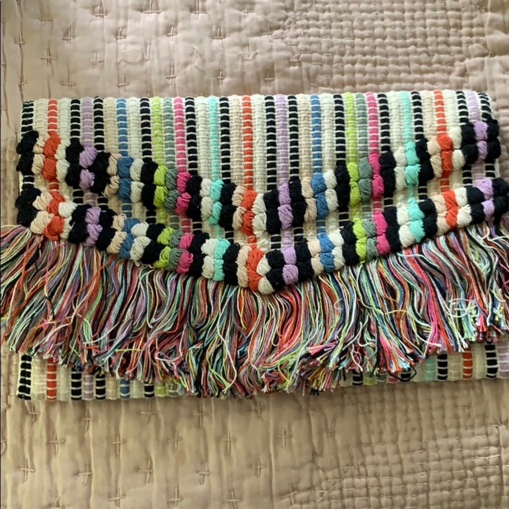 Multi color Stella & Dot clutch